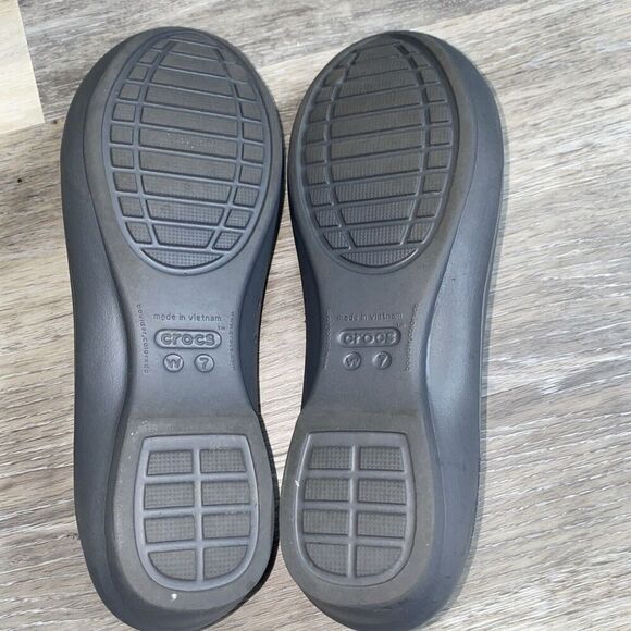 Crocs Gianna Disc Gray Ballet Flats Slip on Shoes | Women’s Size 7 - Picture 7 of 10